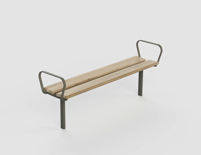 Pillow bänk med armstöd