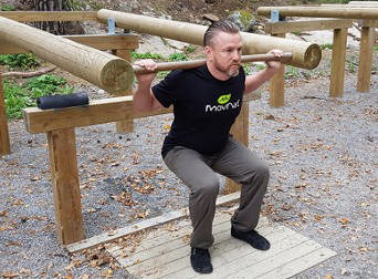 Knäböj enkel Ø120mm